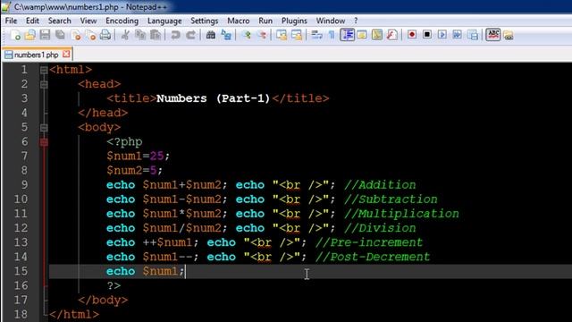 PHP & MySQL Tutorial - 10: Numbers (Part-1) смотреть онлайн