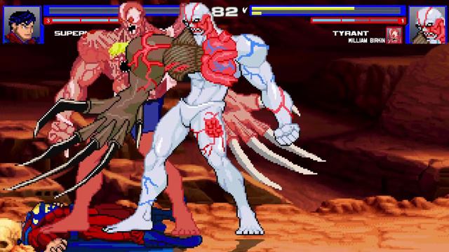 🎮 MUGEN DC vs Resident Evil - SuperMan vs William Birkin, Tyrant 🎮 смотреть онлайн