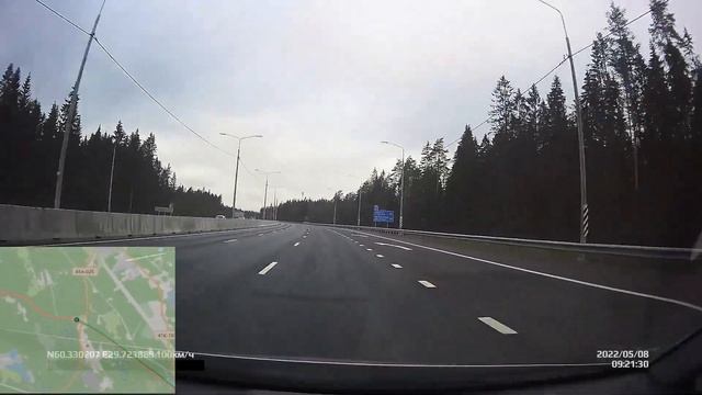A181 С.-Петербург - Выборг. Май 2022 смотреть онлайн