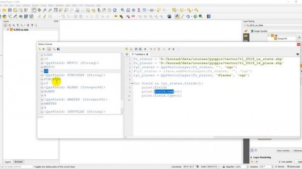 QGIS Python Tutorial (PyQGIS Tutorial)