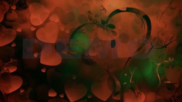 Footage Black & Red Hearts Background 📀 Full HD 1080p.