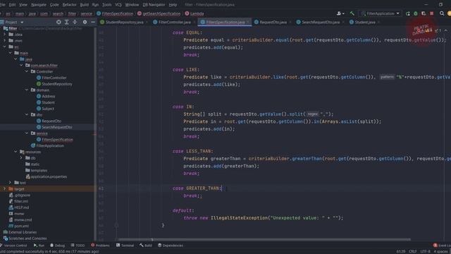 10.Spring Boot | Search Specification | Added Greater Than and Less Than Criteria | Criteria API смотреть онлайн