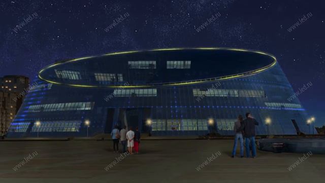 Университет искусств Шабыт, архитектурная подсветка смотреть онлайн