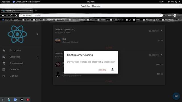 Web Shop Application Demo / React client / Summer 2019 смотреть онлайн