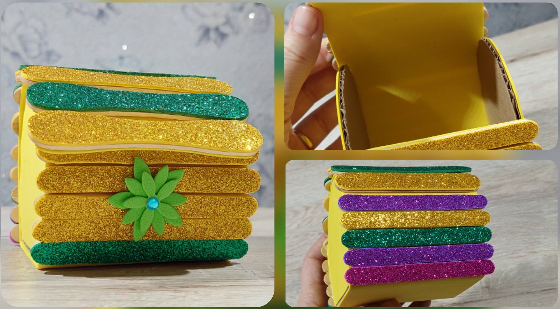 Шкатулка из палочек от мороженого.mp4 смотреть онлайн