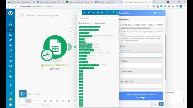 Autofill Google Doc template from Google Sheets, nocode with Make/Integromat. смотреть онлайн