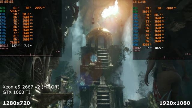 Xeon e5-2667 v2 и GTX 1660TI Rise Of The Tomb Raider @ Ultra смотреть онлайн