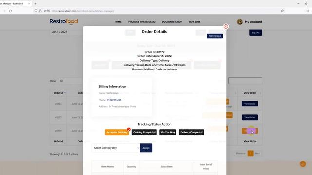 Management System of RestroFood - Online Food Ordering & Delivery WordPress Plugin смотреть онлайн