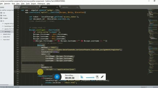 AngularJS REST API web application смотреть онлайн