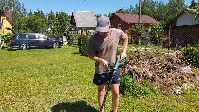 EasyGrassCut 23 - Пробуем" (Bosch Easy Grass Cut 23). Обзор электрического триммера Bosch 2019 смотреть онлайн