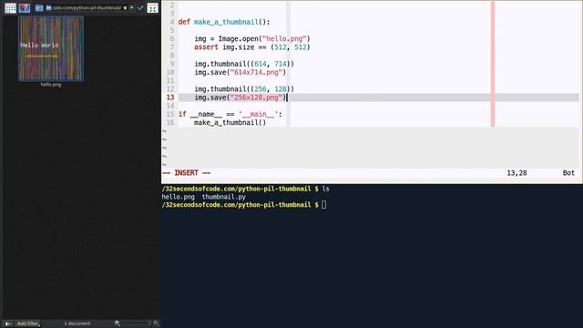 How to create a thumbnail in Python/PIL? смотреть онлайн