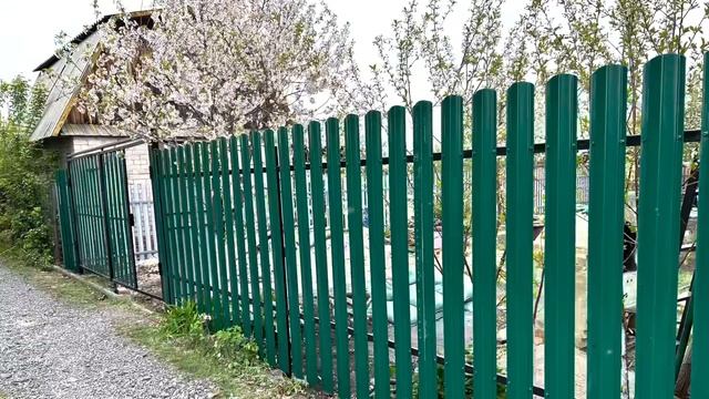 Снт Колющинец . Забор из евроштакетника . смотреть онлайн