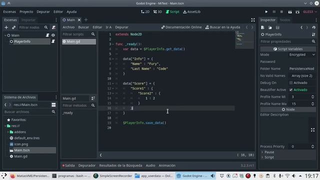 Plugin para almacenar datos en disco Godot Engine - Persistence Node смотреть онлайн