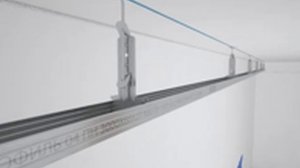 Подвесной потолок из гипсокартона двухуровневый каркас Видео КНАУФ  П 112, монтаж