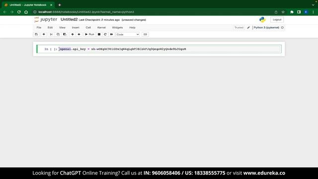 OpenAI API Tutorial using Python | How to use OpenAI GPT-3 API - Ada Babbage Curie Davinci | Edurek смотреть онлайн