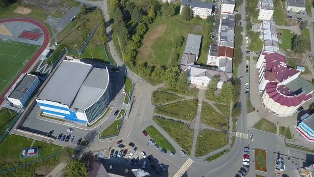 Нижняя Тура с высоты птичьего полёта (лето) смотреть онлайн