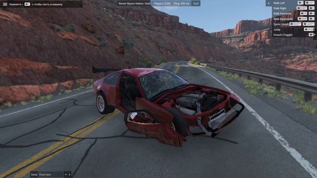 Мультиплеер в БИМКЕ - а BeamMP нехило ОБНОВИЛСЯ! Дрифт двух СНЕГОВИКОВ!