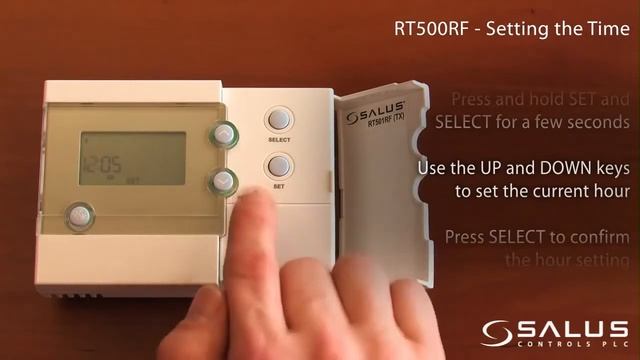 Монтаж на програмируем терморегулатор Salus RT500RF смотреть онлайн
