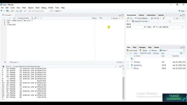 Comment importer un fichier (base de données) Excel sur R Studio ? смотреть онлайн