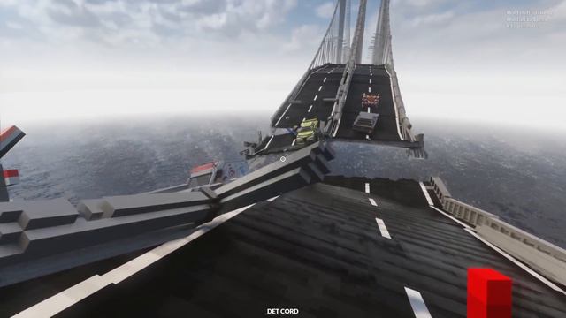 Bridge FILLED With Ragdolls Collapses - Teardown Mods Gameplay