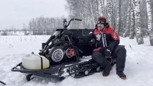 Буран Спартан 800 простой доступный проходимый снегоход для охоты и рыбалки