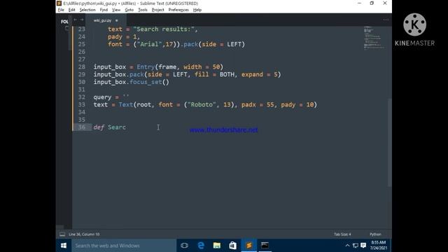 Wikipedia Search App using Python and Tkinter. смотреть онлайн