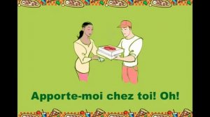 Детская песенка на французском  "Je suis une pizza"