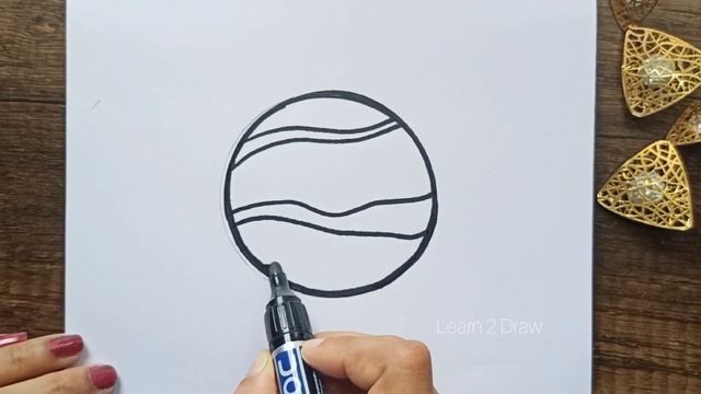 How to draw VENUS - Easy Drawing videos for all - Learn to draw Planets смотреть онлайн
