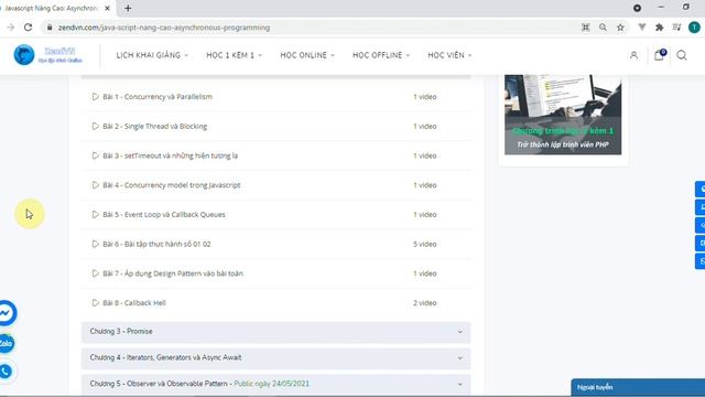 Javascript Nâng Cao: Asynchronous Programming смотреть онлайн