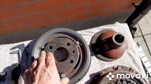 Самодельное автомобильное сцепление на минитрактор или погрузчик из деталей ВАЗ .