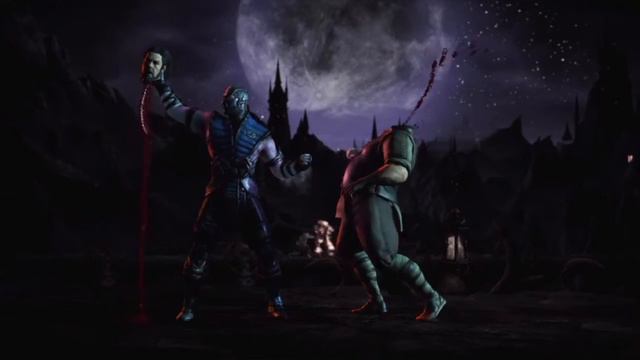 Mortal Kombat XL Sub-Zero Spine Rip fatality on all characters смотреть онлайн