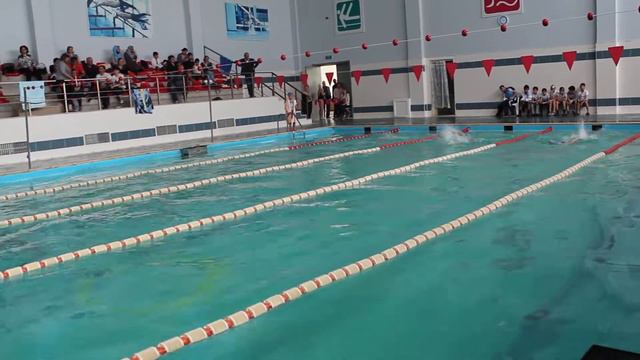 Плавание. Веселый дельфин. 03.05.2017. Баттерфляй 50 метров. Мальчики. Заплыв №5 смотреть онлайн