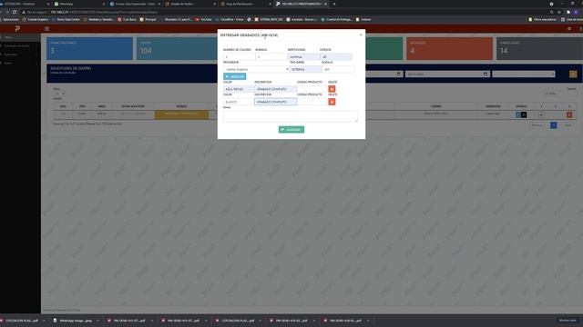 192 168 2 31 7490 SYSMASTER View Menu php Frm=rptSolicitudesDiseno Google Chrome 2021 11 25 15 28 смотреть онлайн