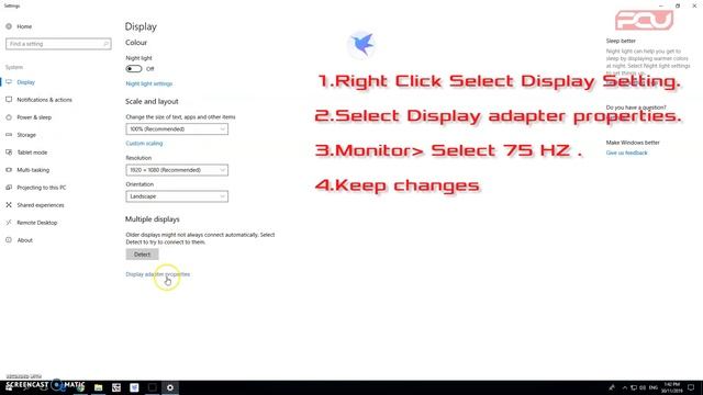 How to change monitor refresh rate hz in windows . смотреть онлайн