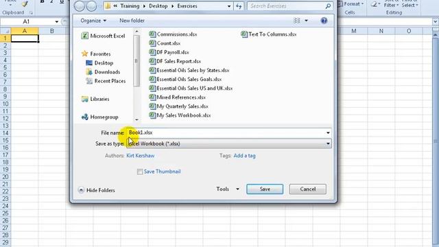 Excel 2010: Save and Save As or Copy Workbook смотреть онлайн
