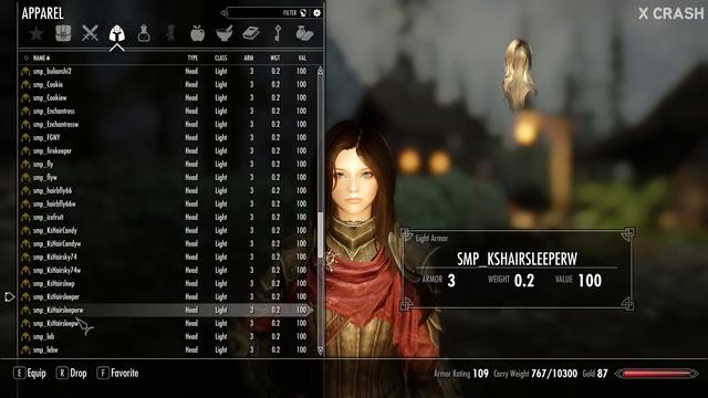 Skyrim: Best Hair Mod - Yundao HDT Hair V5.5 смотреть онлайн