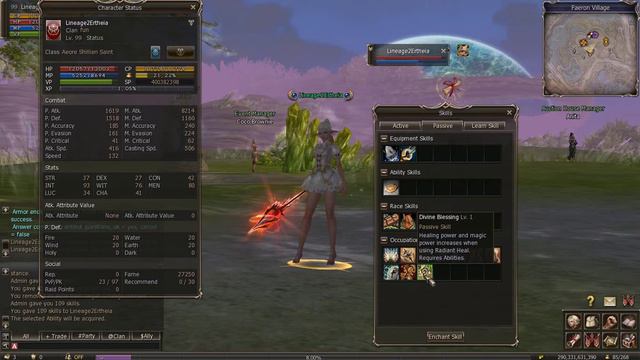 Lineage 2 Divine Blessing Hidden ability Aore Healer added смотреть онлайн