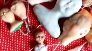 Кукольные головы из воздушного пластилина от Тимофеевой  Марины