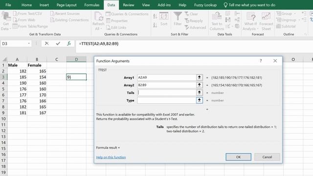 How To Perform T-Tests In Microsoft Excel смотреть онлайн