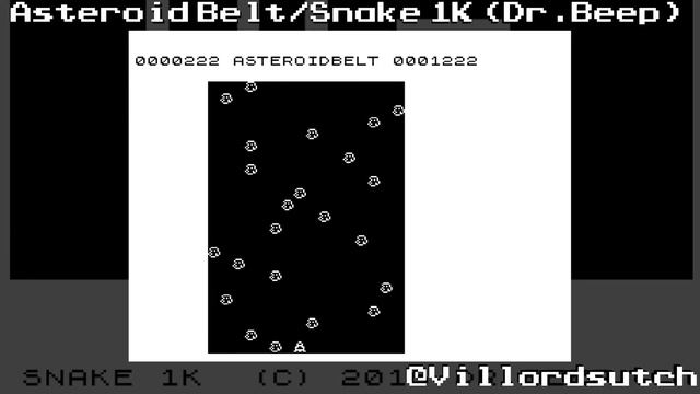 Asteroid Belt / Snake for the 1K ZX81 (Hi Res) by Dr Beep (2016) смотреть онлайн