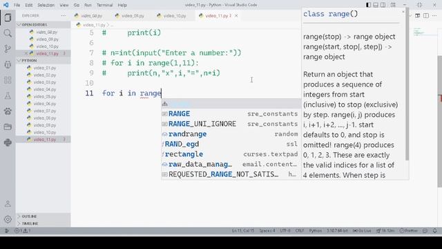 For loop | The Absolute Beginner | Python Series #11 смотреть онлайн