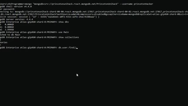 Connect to MongoDB database via shell смотреть онлайн