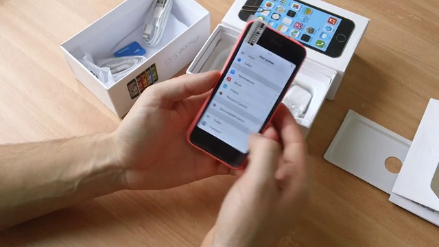 Китайский iPhone 5C Yellow&Pink Посылка из Китая смотреть онлайн