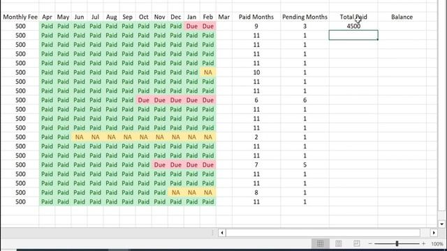 How to Maintain School Fee in Excel | Student Fee Record in Excel | Student Fee Management in Hindi смотреть онлайн