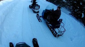 Путешествие на  снегоходах за пять озер с шашлыком и приключениями.