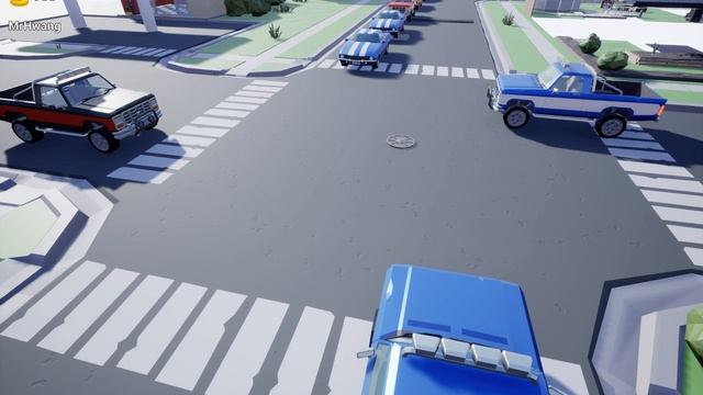 Motor Town: Behind The Wheel - AI Traffic Cross road test смотреть онлайн
