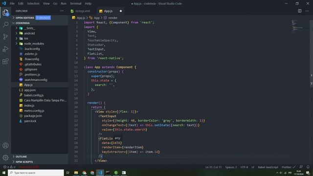 Conditional Rendering di React Native Case Textinput dan Flatlist смотреть онлайн
