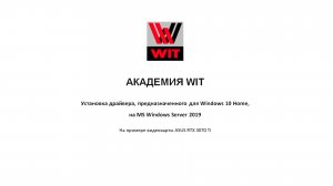 Установить десктопный видеодрайвер Windows на "Windows Server 2019": нелегко, но можно