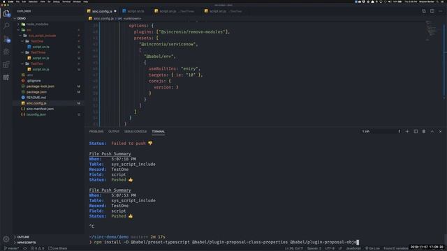 Sincronia Tutorial 3: Setting up TypeScript with ServiceNow смотреть онлайн