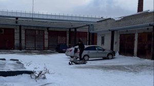 Мотоснегокат сделанный своими руками